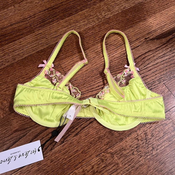 For Love and Lemons Neon Wild Rose Bra - Picture 6 of 9